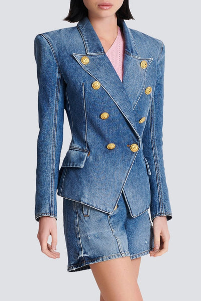 Veste Jean Boutons Brittia Élégante