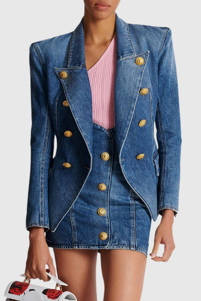 Veste Jean Boutons Brittia Élégante