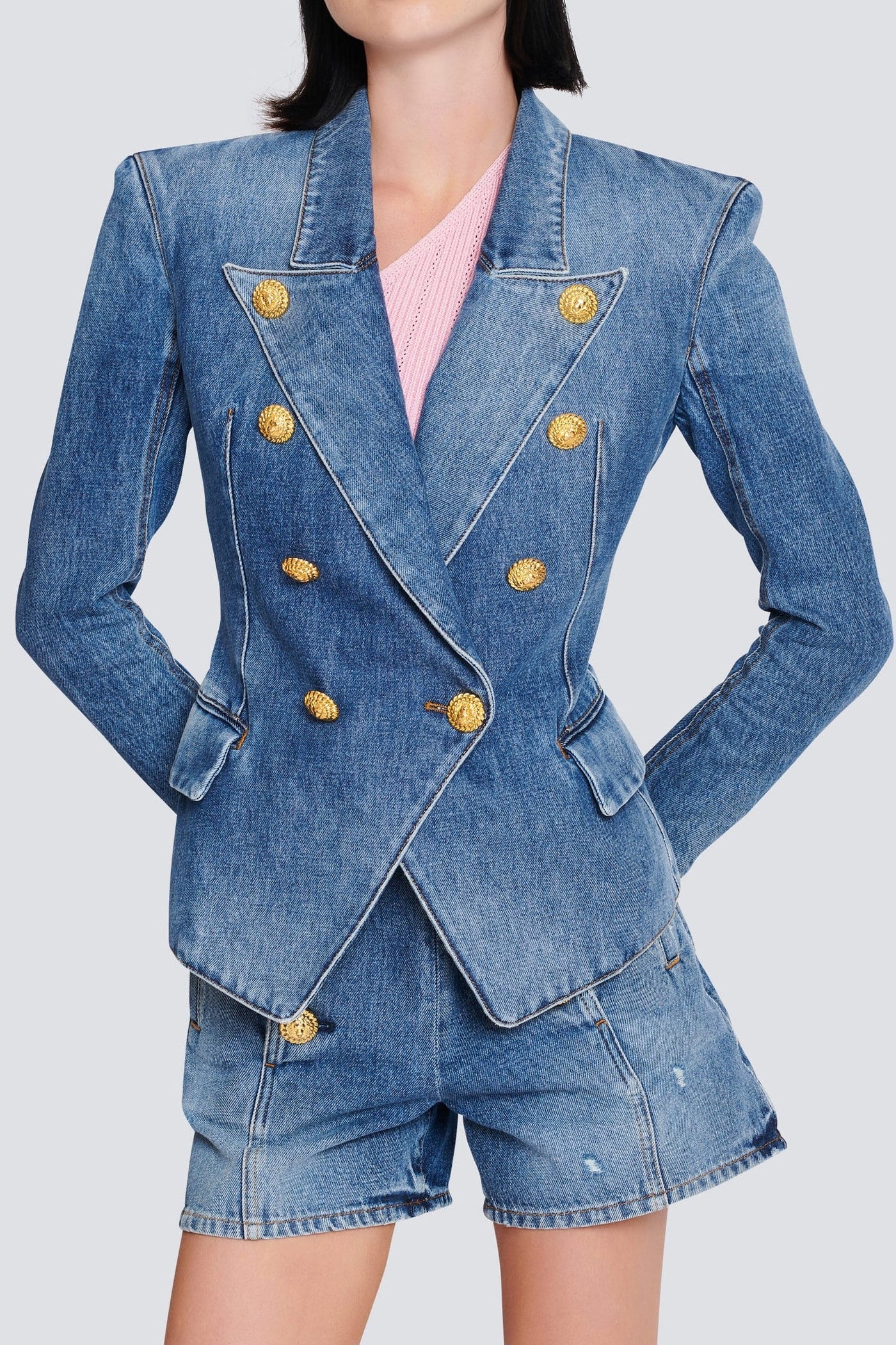 Veste Jean Boutons Brittia Élégante
