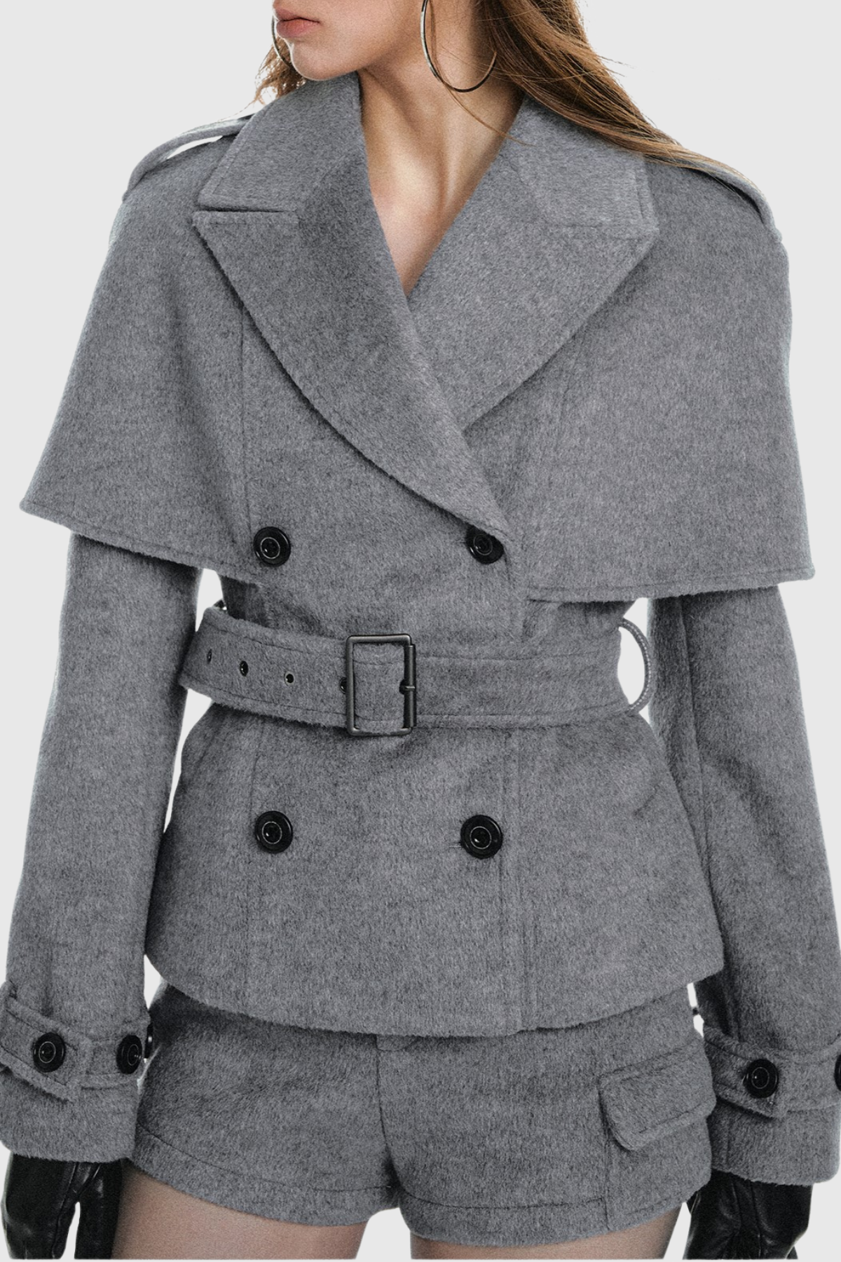 Manteau Cape Senta Ceinturé