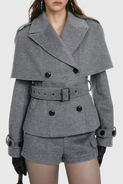 Manteau Cape Senta Ceinturé
