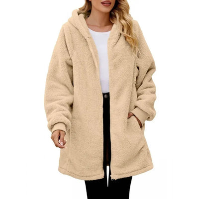 Manteau Polaire Capuche Doux